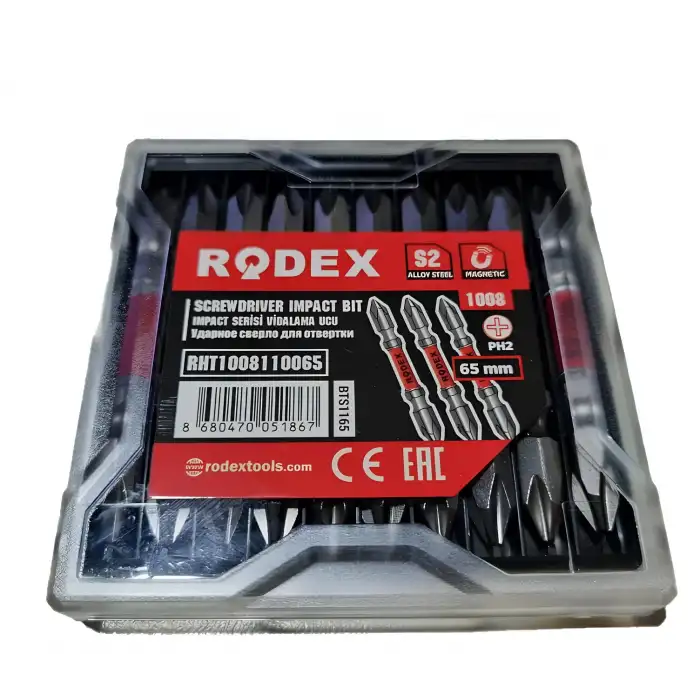 Rodex İmpact Serisi Vidalama Ucu 10Pcs/Plastik Box (Bts1165)
