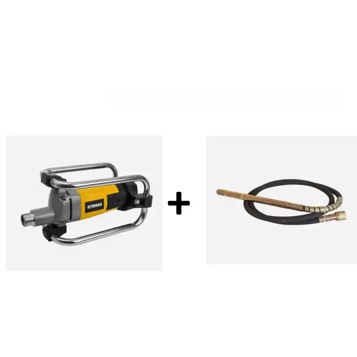 Rtrmax Rtm3914 Beton Vibratör + Rty391404 Şişe: 45 Mm – Hortum: 6 M