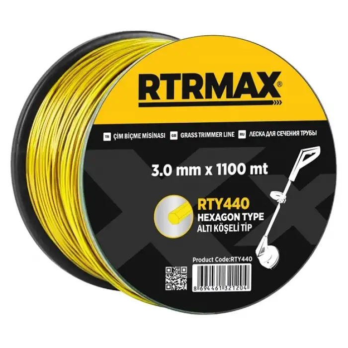Rtrmax RTY445 Tırpan Misinası( Altıgen) 3.5 MM*825M