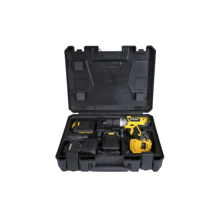 Rtrmax Rtx1820 Şarjlı Darbeli Matkap 50 Nm 2x2 Ah Çift Akü X-lion - Akü Dahil