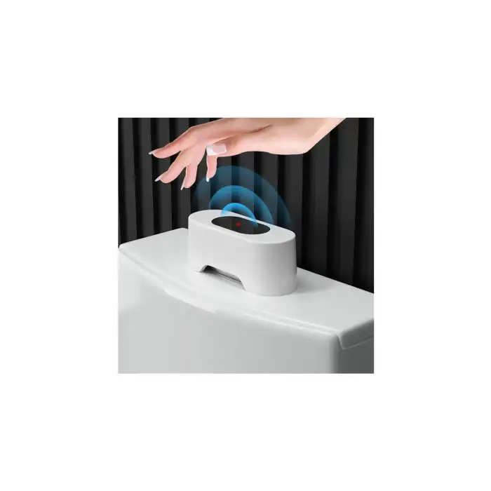 Şarj Edilebilir Otomatik Temassız Tuvalet Sifonu - Beyaz