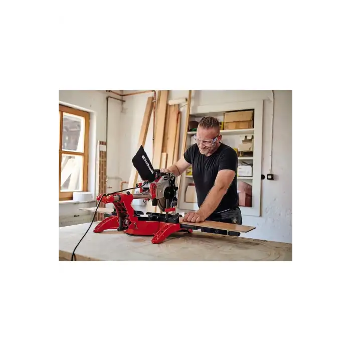 Einhell TC-SM 2534/1 Dual, Pistonlu Yatarlı Gönye Testere (Sağ-Sol)