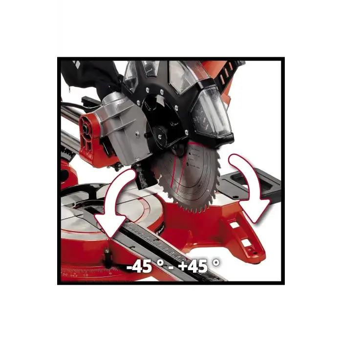 Einhell TC-SM 2534/1 Dual, Pistonlu Yatarlı Gönye Testere (Sağ-Sol)