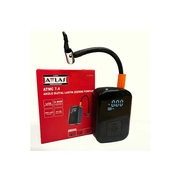 Atlas TMC 7.4 Lastik Şişirme Akülü Dijital