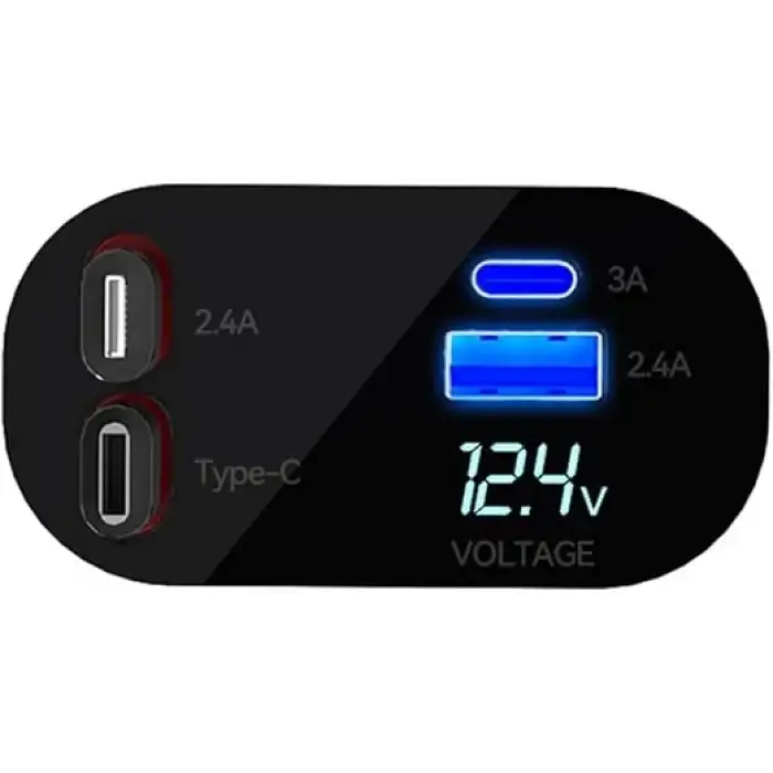 USB C TypeC Apple Araç Şarj Aleti,4ü 1 Arada Hızlı Şarj Araç Güç Adaptörü | 66W Araç USB Şarj CihazıOff-Road Araçlar, Arabalar için Çakmak Şarj Cihazı