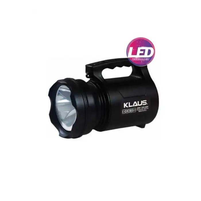 Klaus KE47716 Üstten Tutmalı Ip65 Sertifikalı Şarjlı El Feneri 20w 9600 Mah