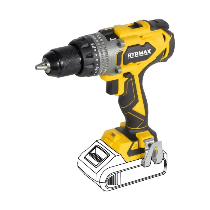 Rtrmax X-LION RTX3020B Akülü Darbeli Matkap Kömürsüz 150Nm - Akü ve şarj hariç