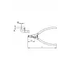 CETA FORM E66-44-0225 Dış Segman Pensesi 225 mm (Eğri Uçlu-Yaylı)