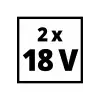 Einhell 2x18V 4,0 Ah PXC-Twinpack CB 2, Akü