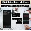 Üst Düzey İş Tercümanı WiFi Gerektirmez ChatGPT AI Ses Resim Çevirme Özelliği 138+ Dil Çeviri