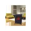 Elektrikli Şömine 1850 W Isıtıcı Dekoratif 3 Boyutlu Led Efektli
