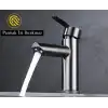 Ev Banyo Lavabo Batarya Paslanmaz Çelik Tek Kollu Sıcak Soğuk Ayarlı Modern
