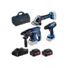 Bosch GBH 180li+GSR 180li+GWS 180li 3Lü Set+Raf Bag
