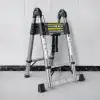 Master Paslanmaz Çelik A Tipi Teleskopik Merdiven 7+7 (14 Basamak) 4.4 Metre 504335