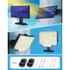 MPJ Dış mekan için solar lamba, 106 LED solar lamba, dış mekan, hareket sensörlü, IP65 su geçirmez, 120° aydınlatma açısı, bahçe için solar duvar lambası, 5 m kablolu