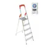Saraylı Paslanmaz Alüminyum Seyyar Merdiven 4+1 Basamak