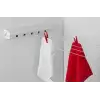 QLÜX 5 ipli, 4.2 Metre BEYAZ ÇEK AS, Otomatik Çamaşır Askısı, Açılır Kapanır Çamaşır Kurutmalık