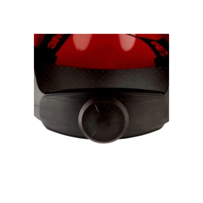 3M G3000NUV-RD Madenci Bareti, Uvicator, Mandallı, Havalandırmalı, Plastik Ter Bantlı, Kırmızı Renk