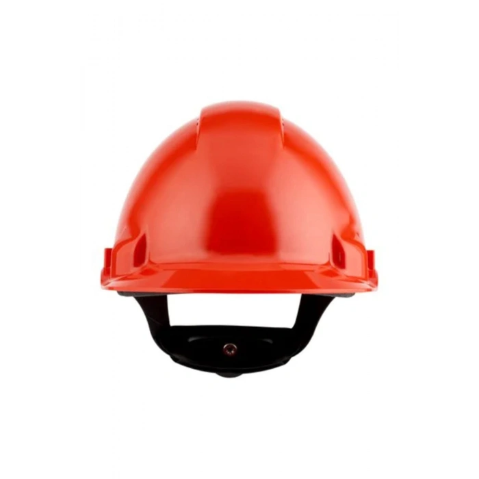 3M G3000NUV-RD Madenci Bareti, Uvicator, Mandallı, Havalandırmalı, Plastik Ter Bantlı, Kırmızı Renk