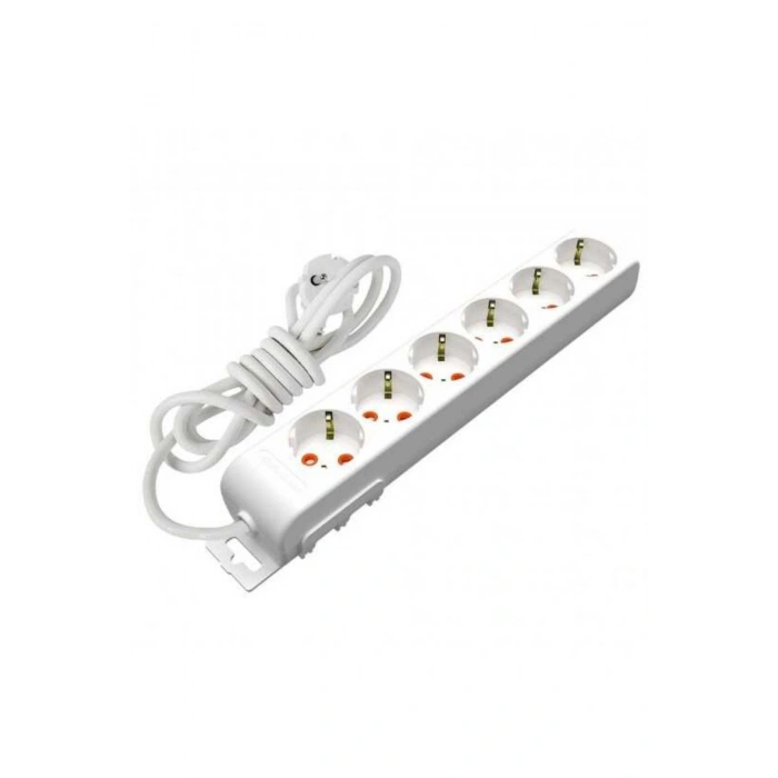 Mutlusan Rı-tech Altılı Topraklı Grup Priz(ÇOCUK KORUMALI)(3 MT)