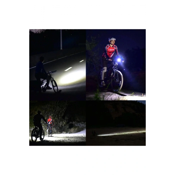 Rox 0210 Şarjlı Led Bisiklet Feneri 1300 Lümen