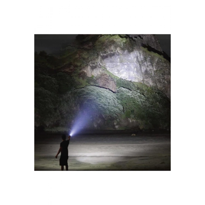 Rox 0214 Şarjlı Led El Feneri 6000 Lümen