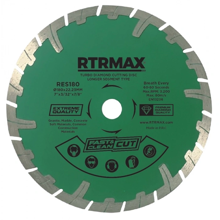 Rtrmax 230 TURBO ELMAS TESTERE UZUN SEGMENTLİ RTRMAX