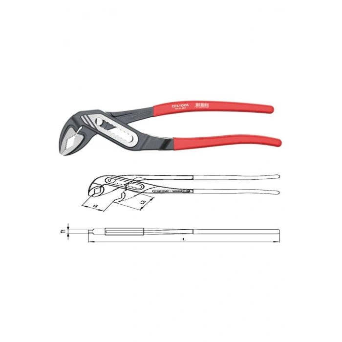 Ceta Form 300mm Papağan Pense E30-54-0300 (PVC DALDIRMA)