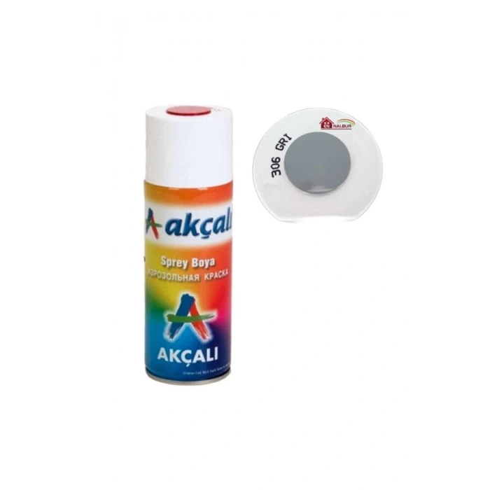 Akçalı 306 Sprey Boya 400ml Gri