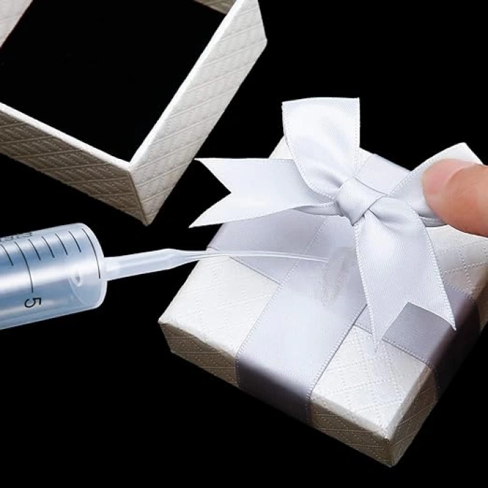 50 Adet Yapıştıcı Mikro Uçları Plastik Yapıştırıcı Şişe Uçları (Şırınga,502 Japon Yapıştırıcı)