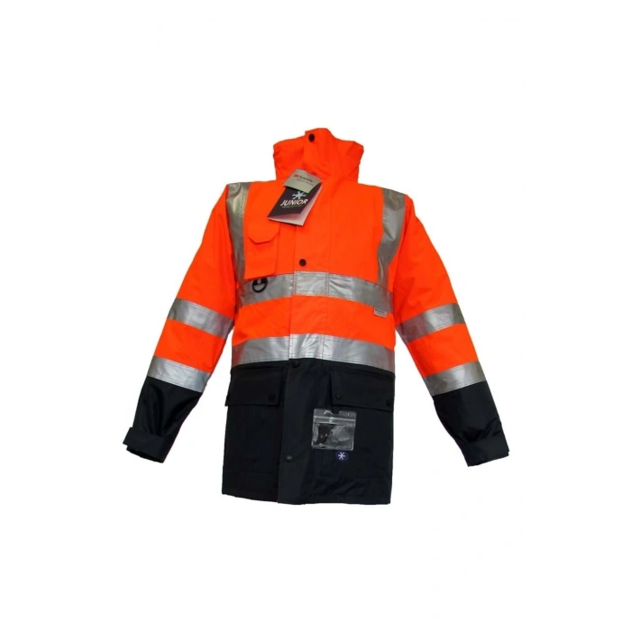 Junior Jn1004 5in1 Yüksek Görünürlüklü Içi Çıkmalı Oxford Parka