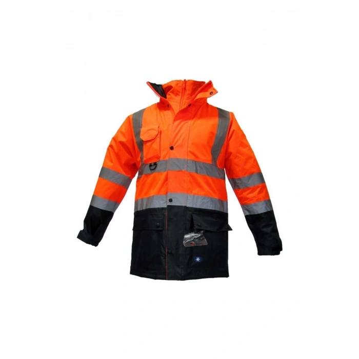 Junior Jn1004 5in1 Yüksek Görünürlüklü Içi Çıkmalı Oxford Parka