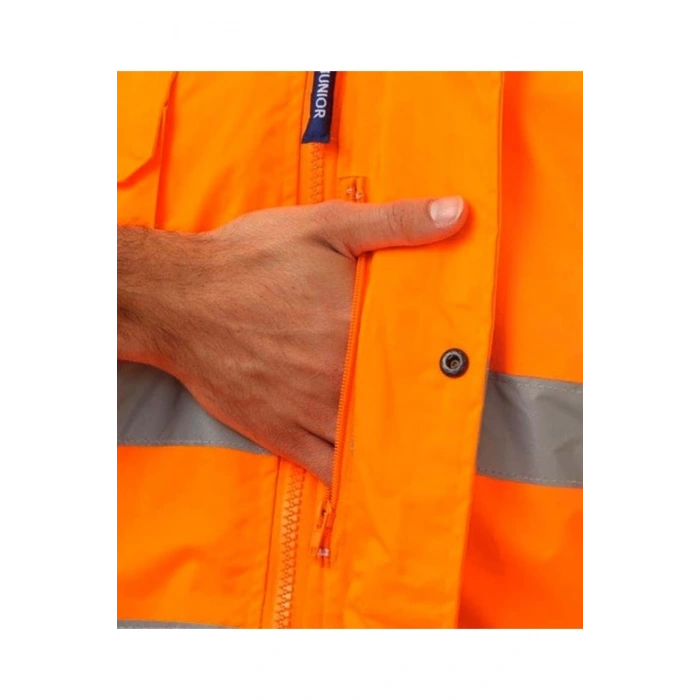 Junior Jn1004 5in1 Yüksek Görünürlüklü Içi Çıkmalı Oxford Parka