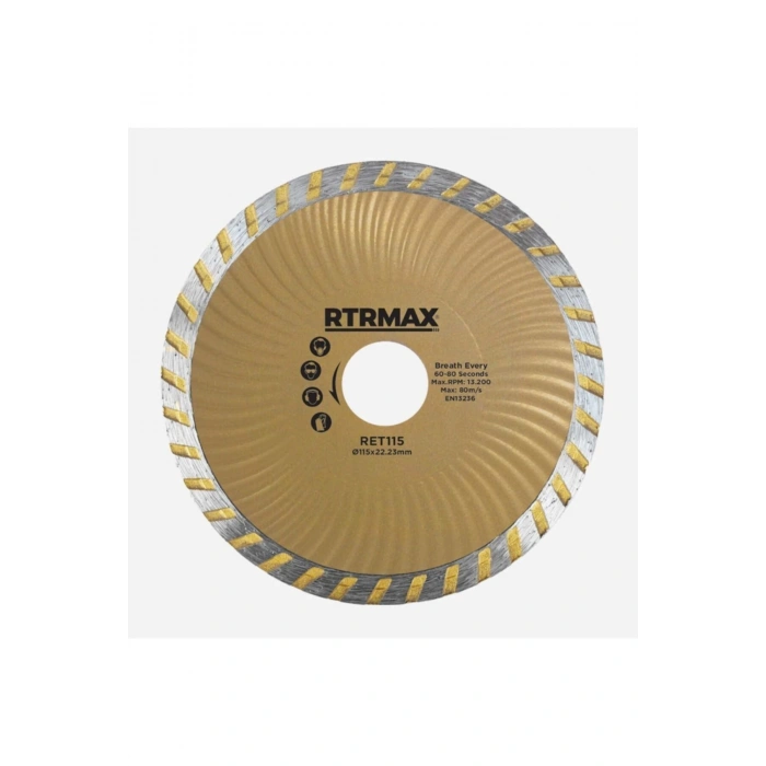 Rtrmax Ret230 Turbo Kanallı Elmas Testere 230 mm