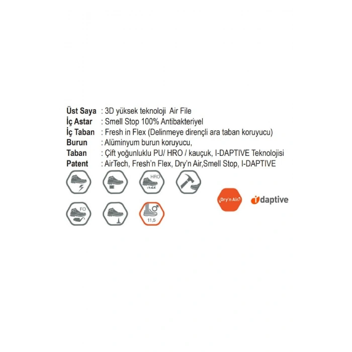 BASE B1000B K-ROAD S3 HRO SRC İŞ AYAKKABI