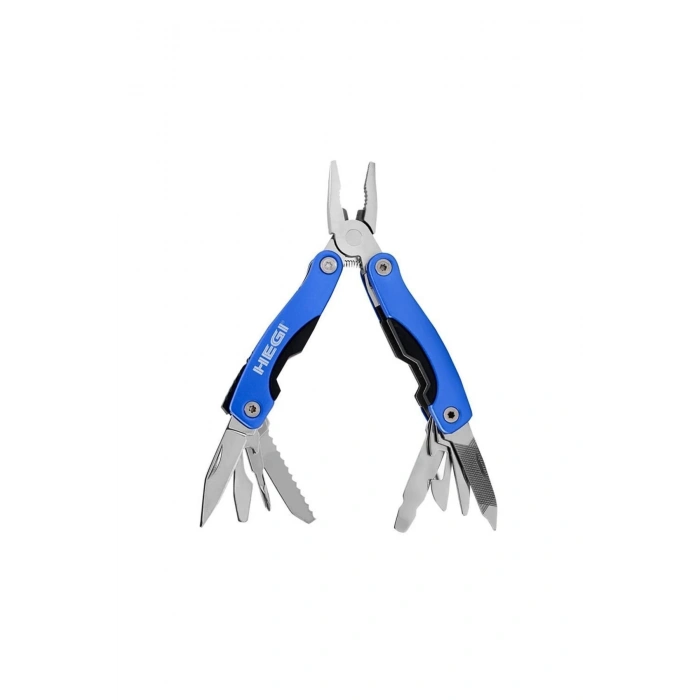 Hegi 818100032 Çok Fonksiyonlu Paslanmaz Çelik Mini Pense - Mavi