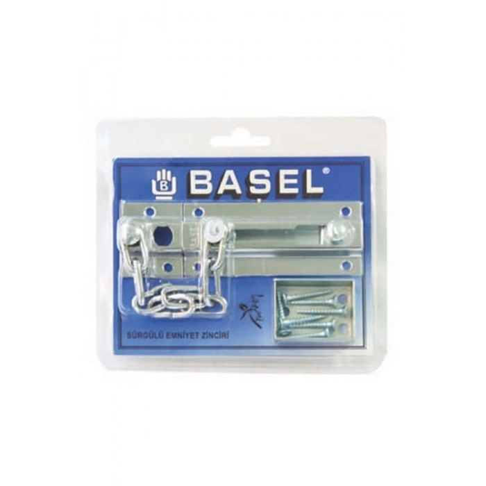 BASEL Başel Sürgülü Kapı Emniyet Kilidi Krom