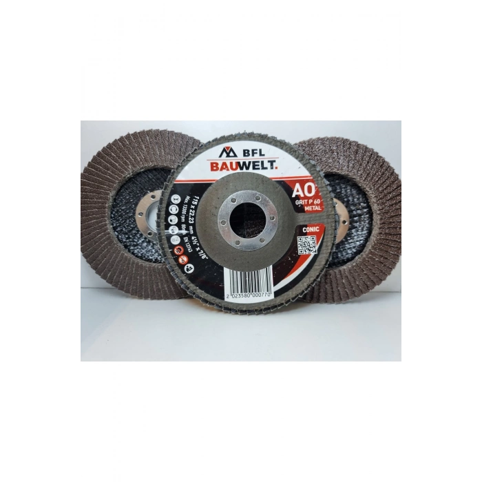 BAUWELT ÇAP115 A060 FLAP DİSK ZIMPARA HIGHTECH 5Lİ PAKET