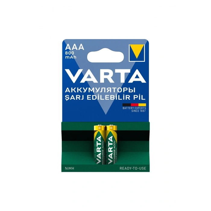 Varta Şarj Edilebilir Accu 2 Aaa 800 Mah R2u Yeşil/gri-2 Paket