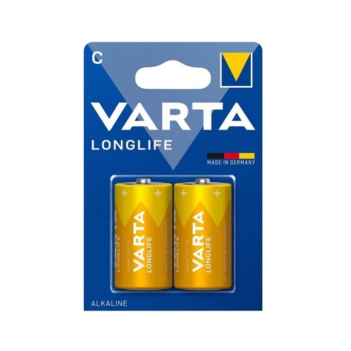 Varta Longlife 2li Alkalin Orta Boy Pil C