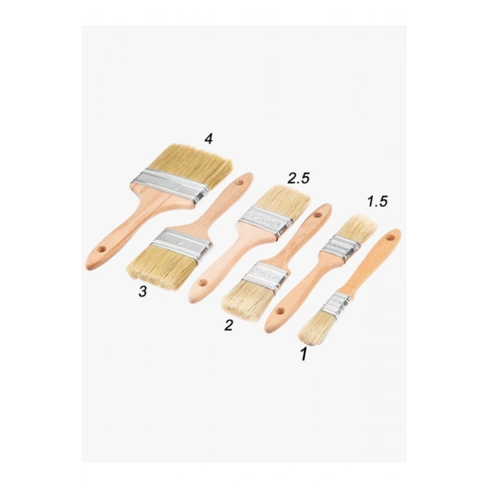 Doğuş Ahşap Saplı Lüx Kestirme Boya Fırçası No:4