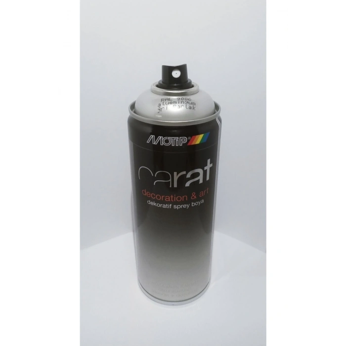 Motip Carat Ral 9006 Alüminyum Gri Parlak Sprey Boya 400ml