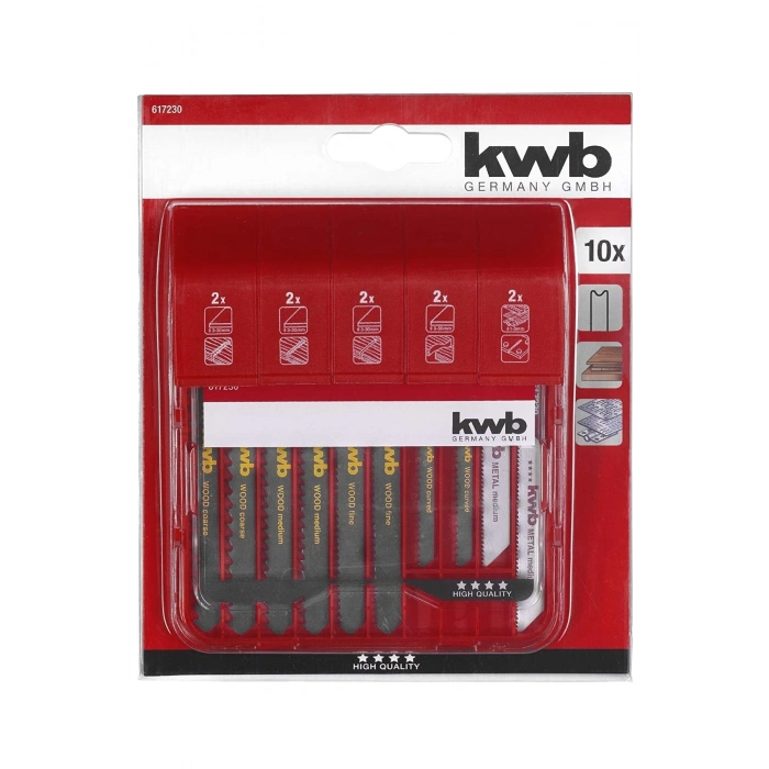 Kwb Dekupaj Testere Seti 10 Parça Kutulu S30