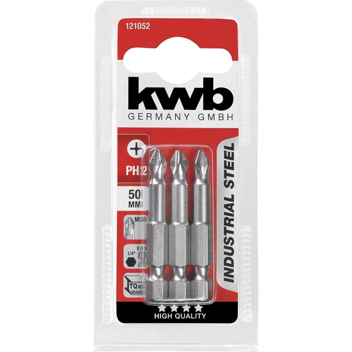 Kwb kwb 121052 3 Parça Bits Seti Ph2 50 Mm