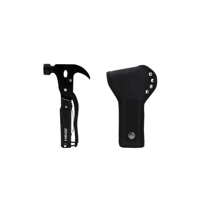 Hegi 818100010 Çok Fonksiyonlu Paslanmaz Çekiç/keser - Siyah