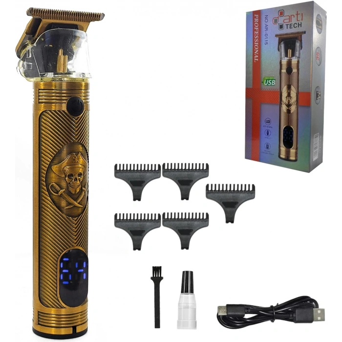 Artitech Tıraş Makinesi Şarjlı LCD Ekran Professional AR-0115 (Saç Sakal Düzeltici)