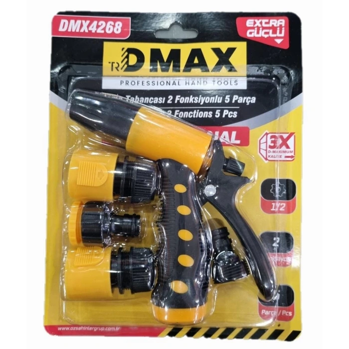 Dmax Sulama tabanca Seti 2 Fonksiyonlu 5 Parça