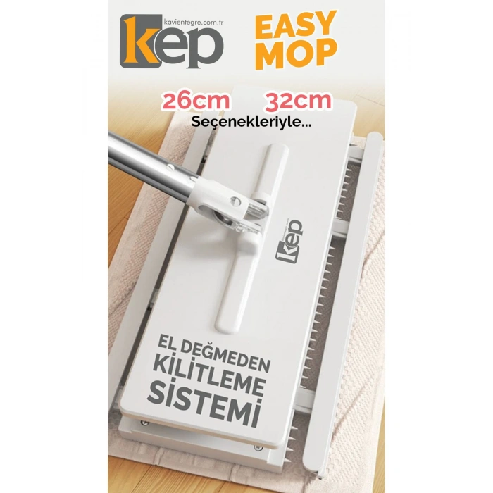 Easy Mop 26 Cm L - Otomatik Bez Yakalayan Mop - Eliniz Kirlenmesin!