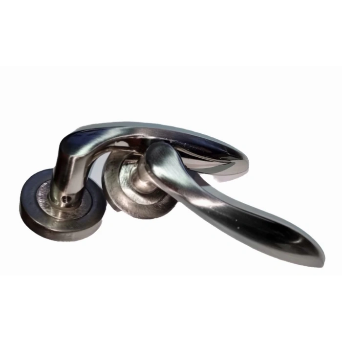 Eylül Rozetli İnox Yale Kapı Kolu 1 Takım