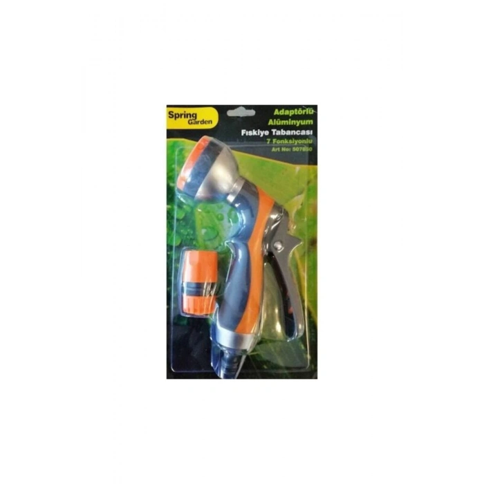Spring Garden Fıskiye Tabancası Alüminyum 7 Fonksiyonlu